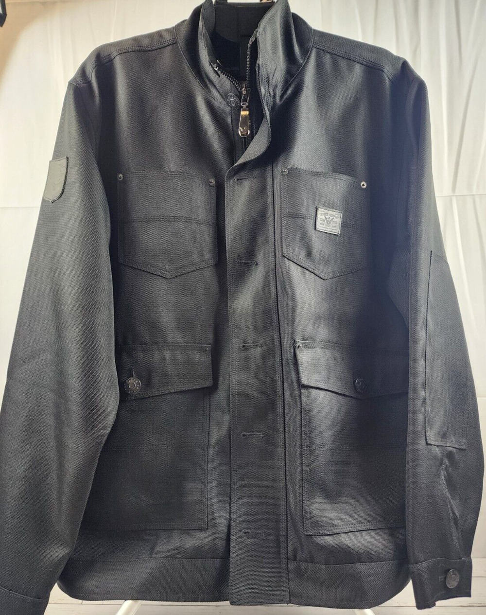 Triple F.A.T. Goose & Co, Men's Black Blouson Utility Jacket, Full Zip, Size 2XL